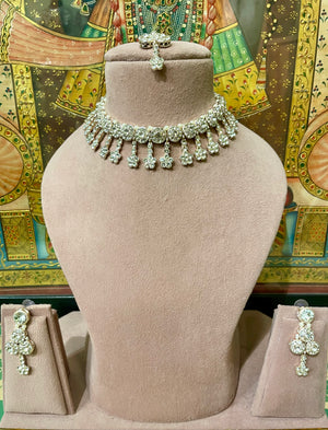 AMERICAN DIAMOND (AD) NECKLACE SET