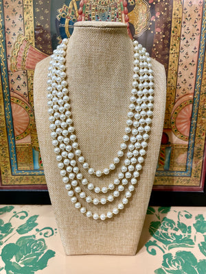 CULTURED PEARLS MULTI LAYERED STRING NECKLACE