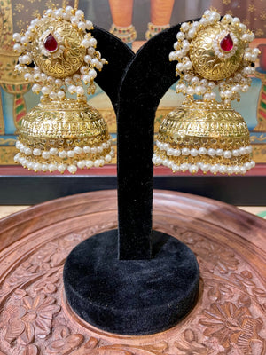 AMRAPALI DESIGN TRIBAL DESIGNER JHUMKI EARRINGS