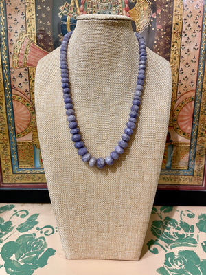 LOLITE SEMI PRECIOUS STONE STRING NECKLACE
