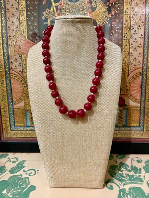 CORAL STONES STRING DESIGNER NECKLACE