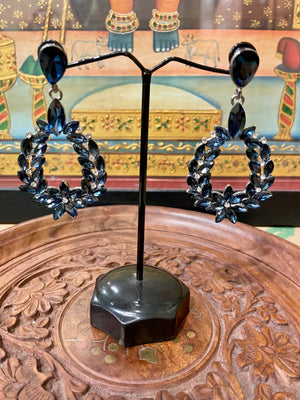 BLUE COCKTAIL AD EARRINGS