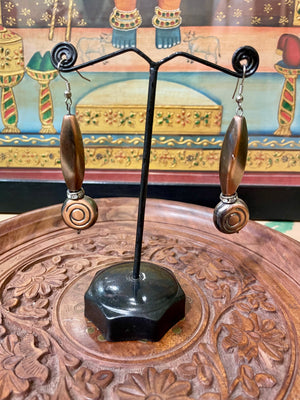 COPPER FINISH DESIGNER DANGLER EARRINGS